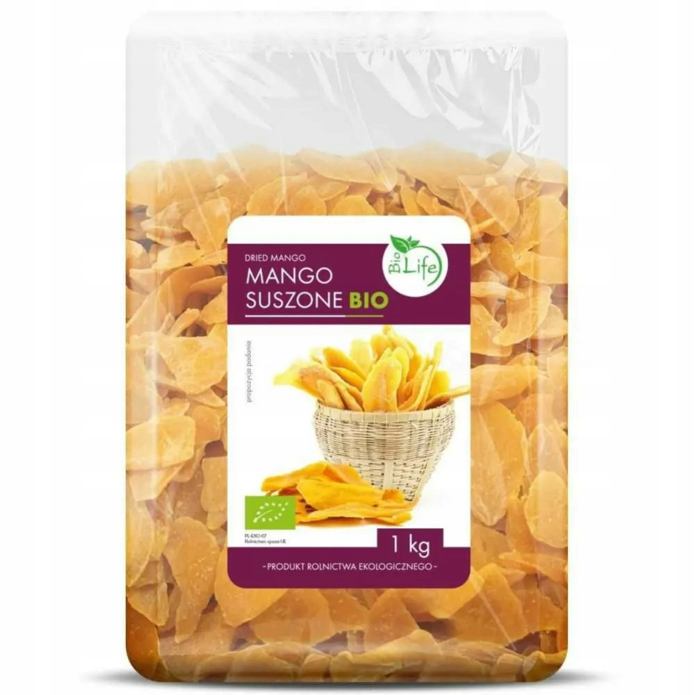 Mango sušené Biolife Bio naturalne 1 kg