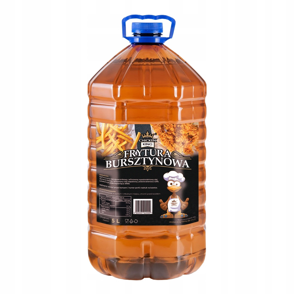Jantarová fritéza 5L gastronomická Chicken King tekutý olej Nekouří