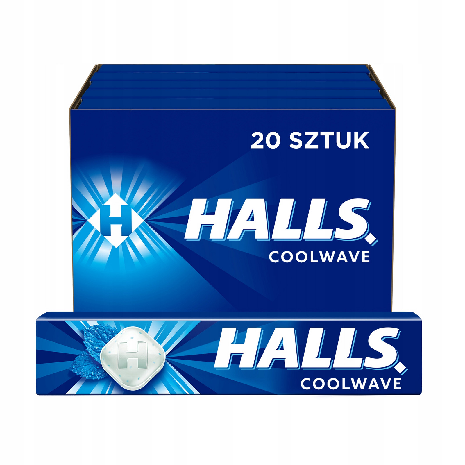 Halls Coolwave Bonbóny 33,5 g x 20 kusů