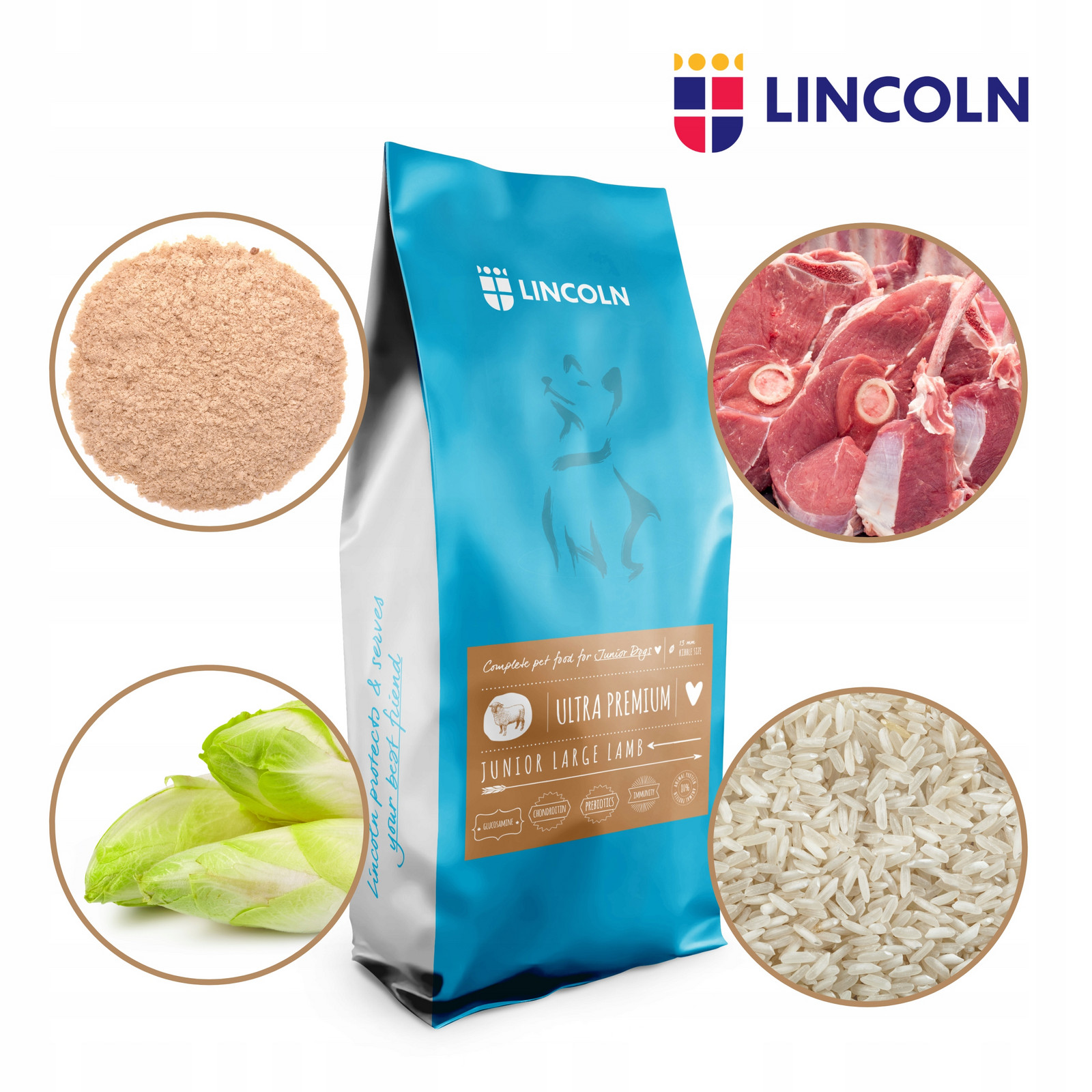 Lincoln Jehněčí Junior 12 Kg Lambradorský Ovčák Husky Beagle Amstaff