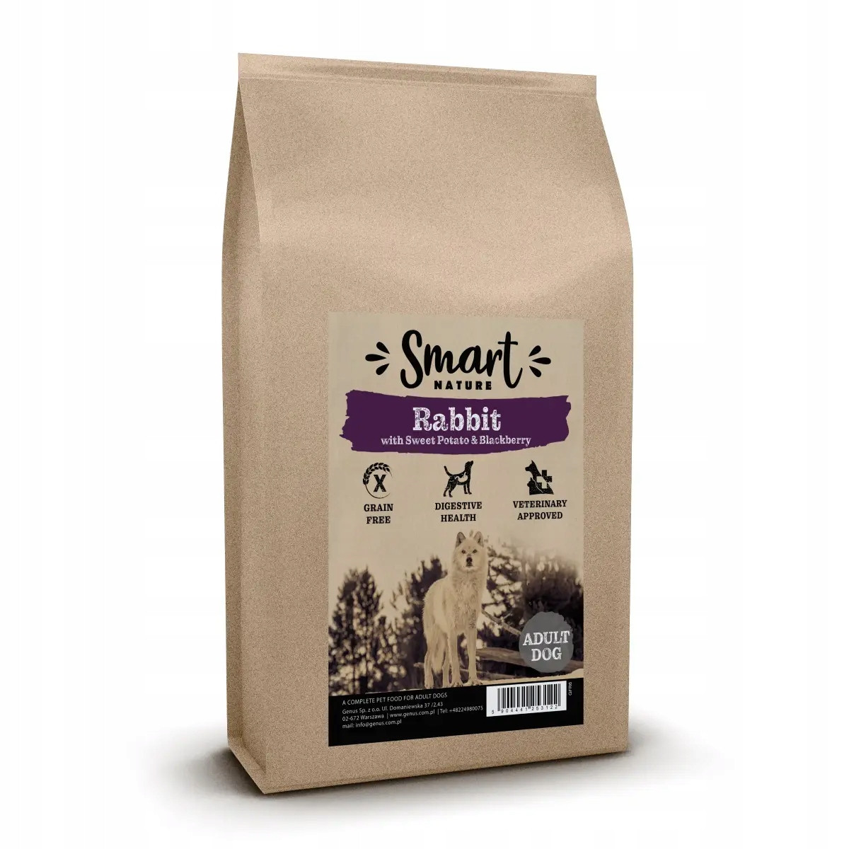 Smart Nature Dog Sensitive Rabbit 2kg krmivo bez obilovin pro psy všech plemen