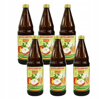 6x Jablečný ocet nefiltrovaný Bio 750 ml Beutelsbacher