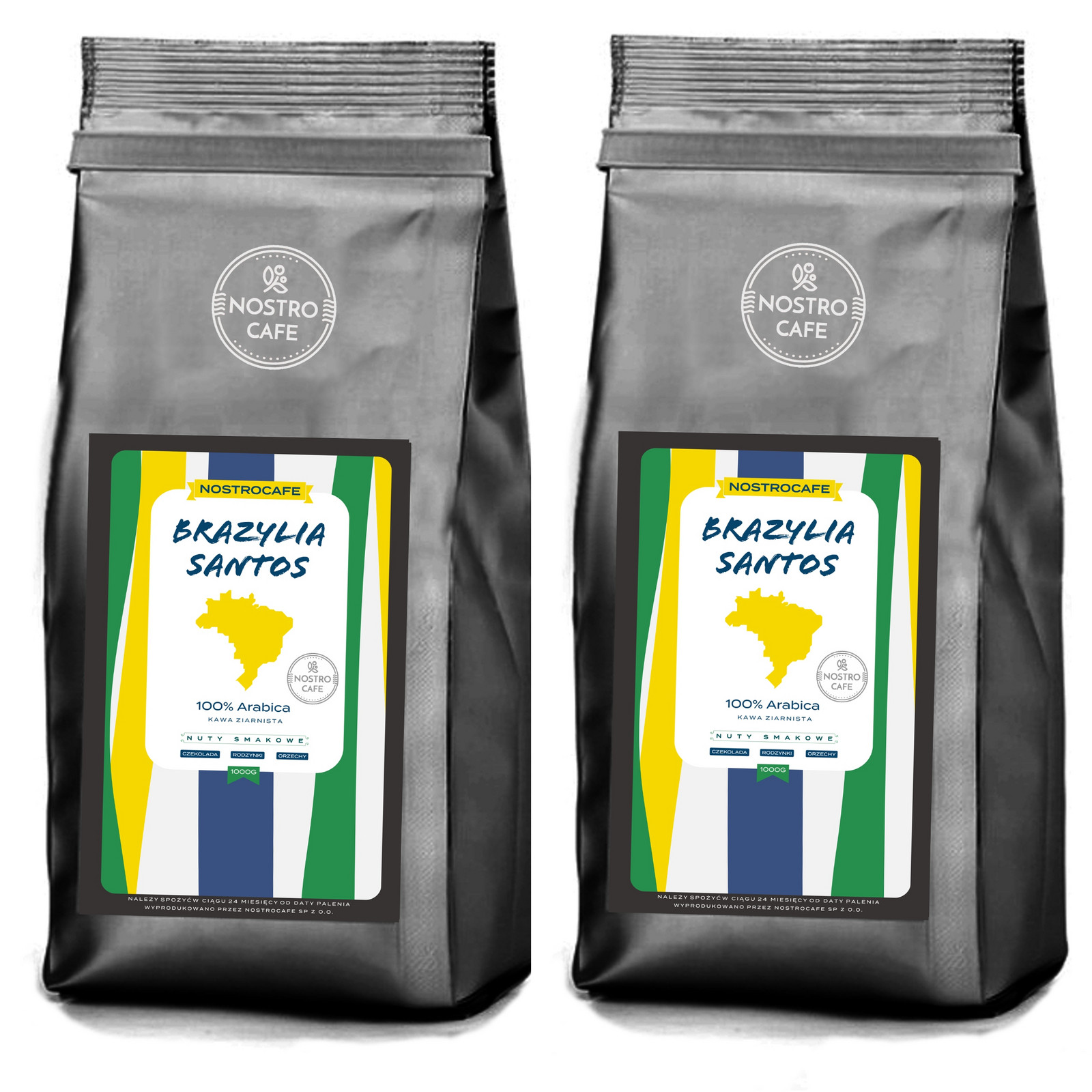 Káva Zrnková 2KG Brazílie Santos Čerstvě pražená