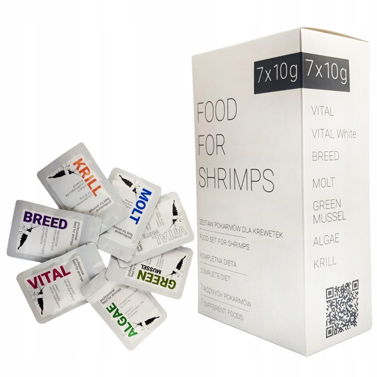 QualDrop Food for Shrimp 7x10g Potraviny