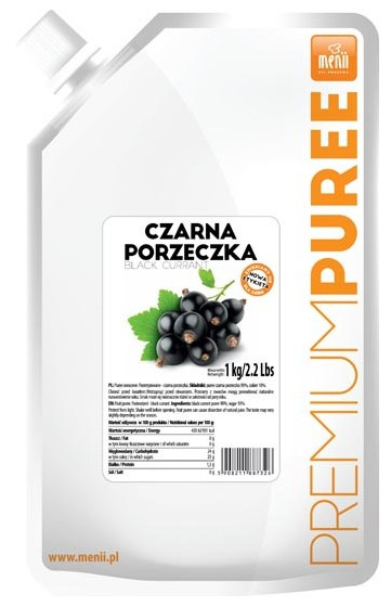 Pyré 90% pyré pyré černý rybíz 1KG zmrzlina jogurty želé těsta