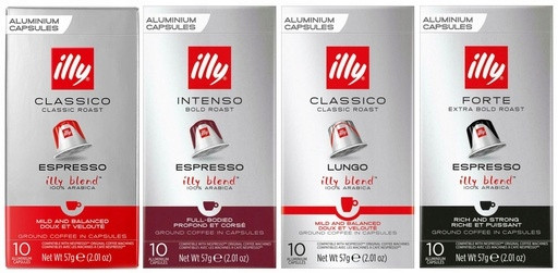 Kawa Nespresso illy Sada Lungo Classico 40ks
