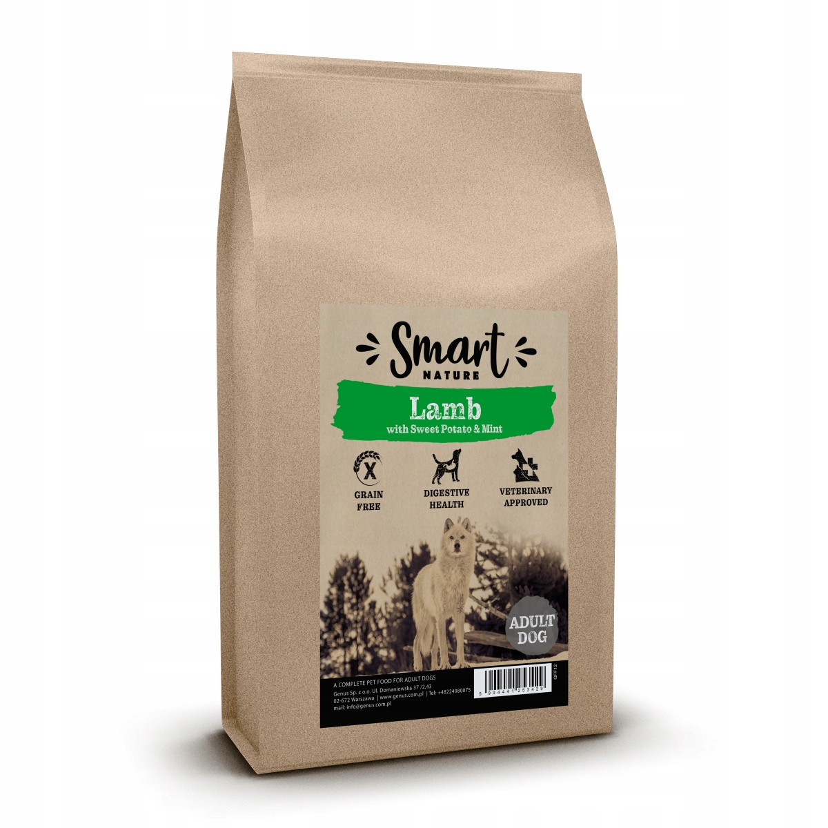 Smart Nature Dog Hypoallergenic Lamb 2kg monoproteinové krmivo pro psy, 100%