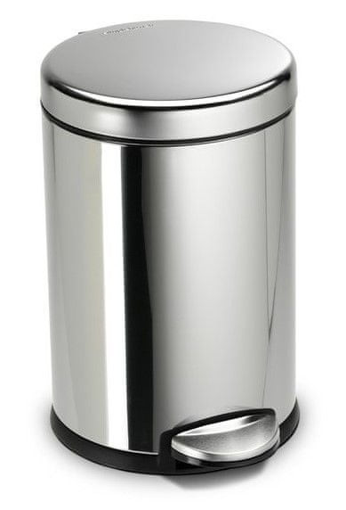 simplehuman odpadkový koš 4,5 l Stříbrný lesk