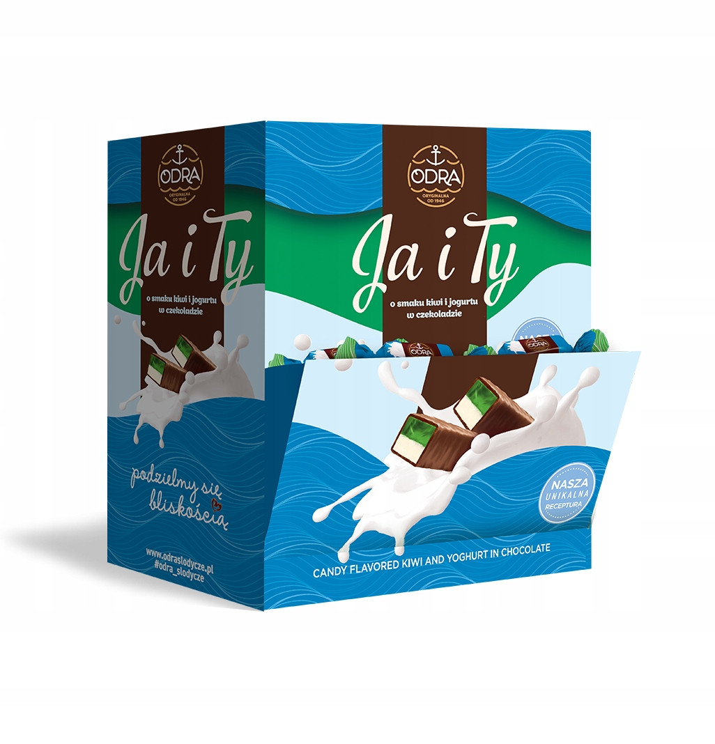 Odra Já A Ty Bonbóny s příchutí kiwi a jogurtu v čokoládě 3 kg