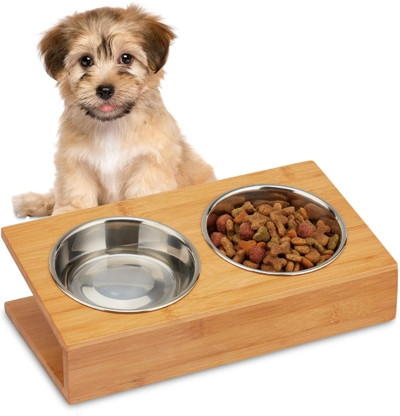 Sada dvou kovových misek Relaxdays, odstíny hnědé, stříbrná