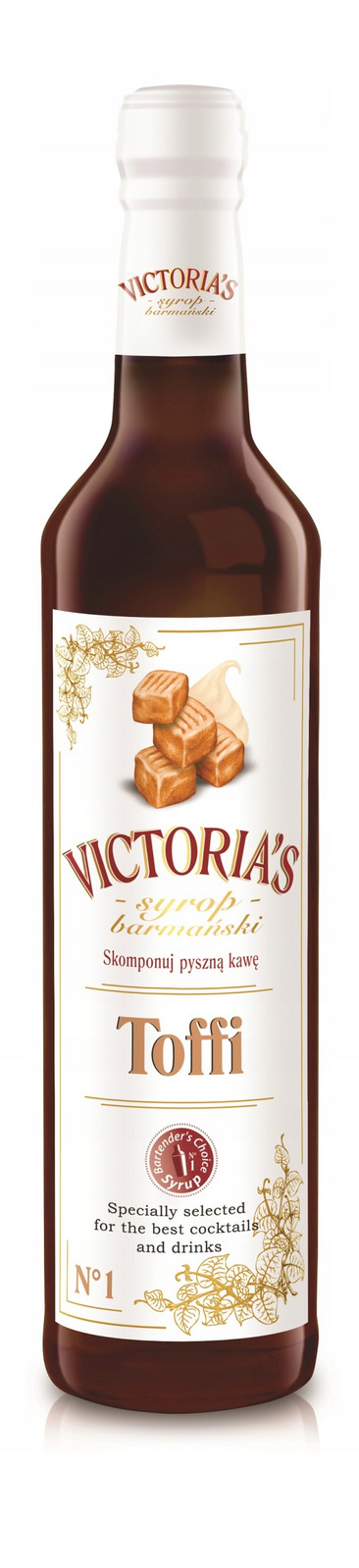 4x Victoria's Barmanský sirup Toffi 490 ml