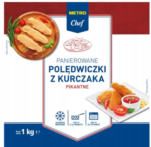 Metro Chef Panierované kuřecí panenky pikantní zmrazené 1 kg