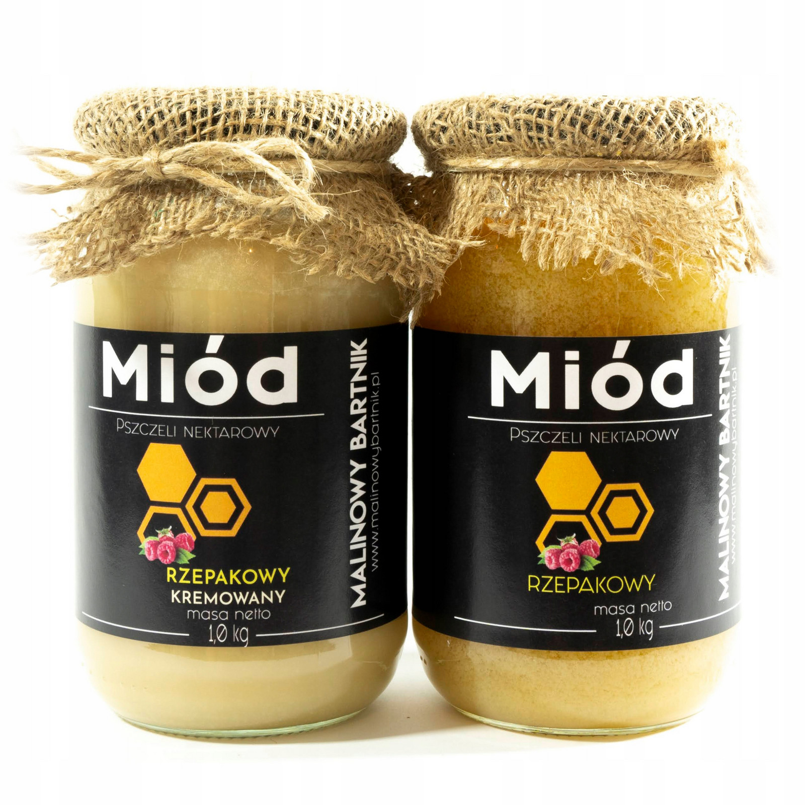 Sada Medů Řepka a Řepka Krémová 2 kg Letošní 2024 z Polska