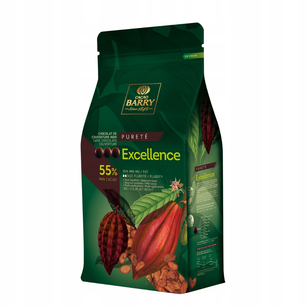 Cacao Barry tmavá čokoláda Origin Excellence 5kg