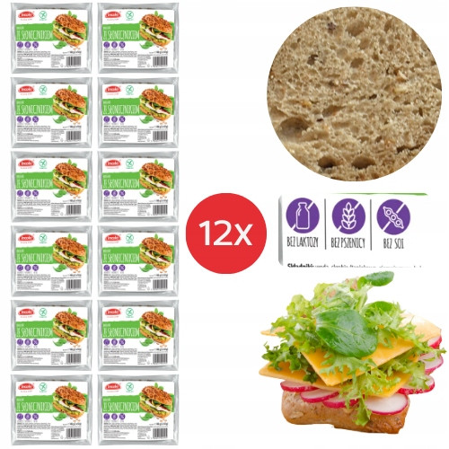 12x Bezlepkové rohlíky se slunečnicí bez laktózy pšenice sóji