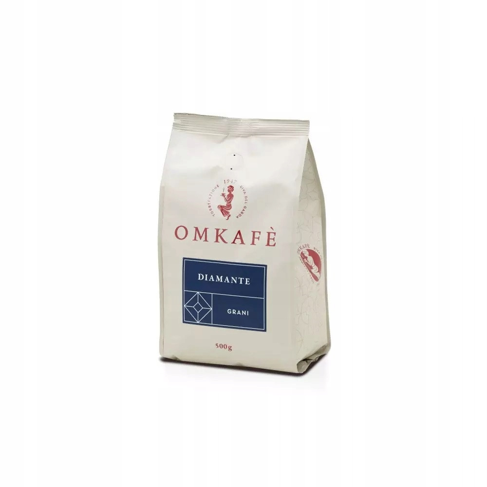 Italská Káva Zrnková Omkafe Diamante 92% Arabica 8% Robusta 500 Gramů