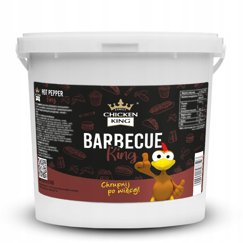 Omáčka Barbecue King Bbq do grilu marináda Hustý kuřecí král kbelík gastr 5kg