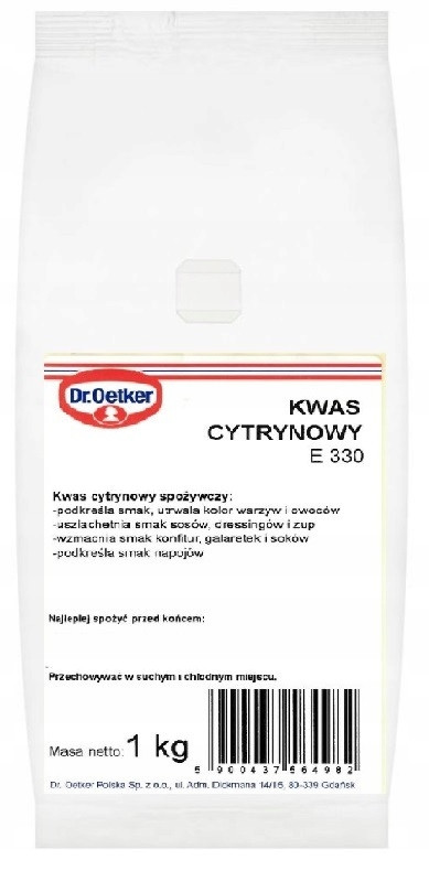 Dr. Oetker Kyselina citrónová 1 kg