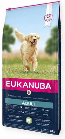 Eukanuba Adult Large Breed bohaté na jehněčí maso a rýži krmivo pro psy 12 kg