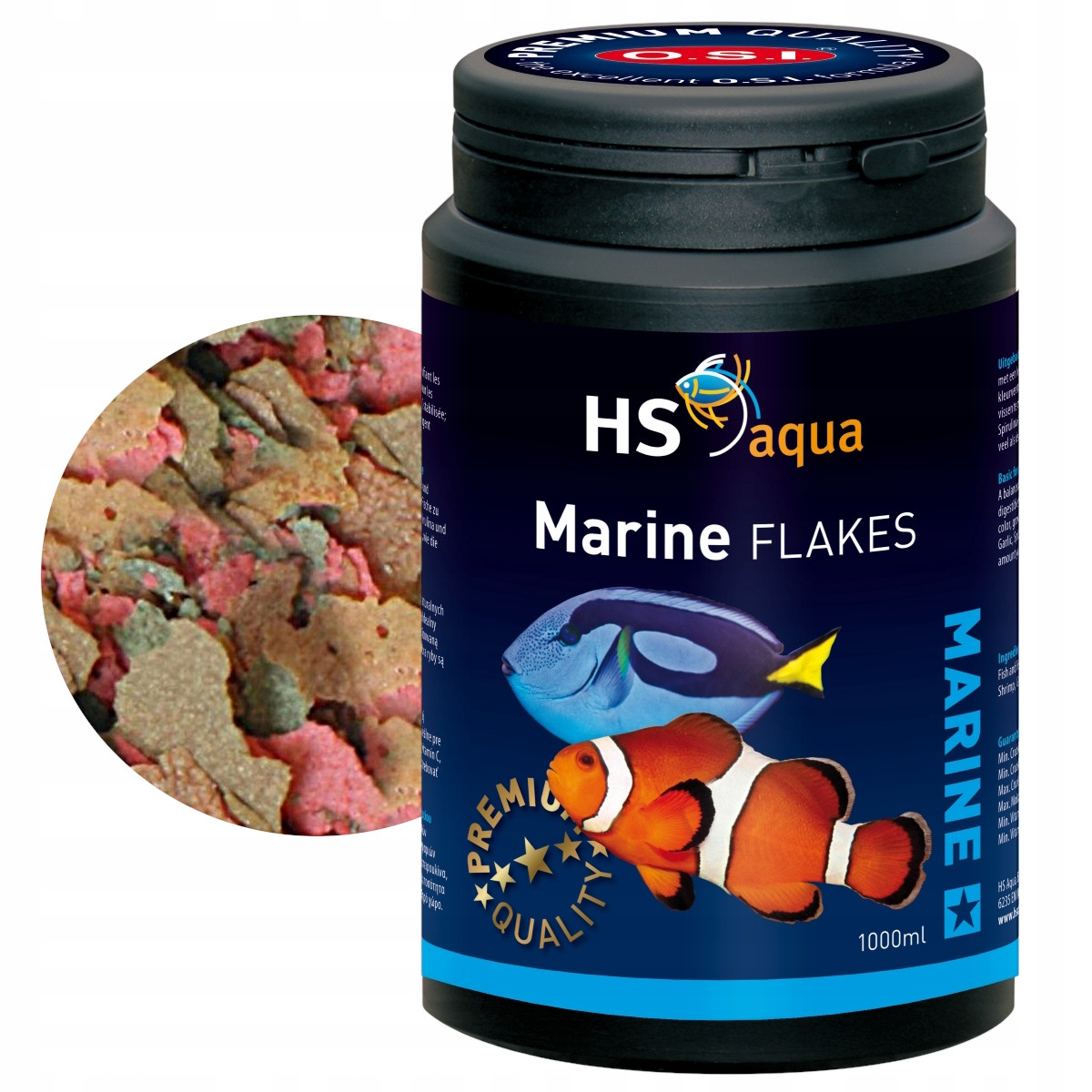 Hs Osi Marine Flakes 1000 ml krmivo pro mořské ryby