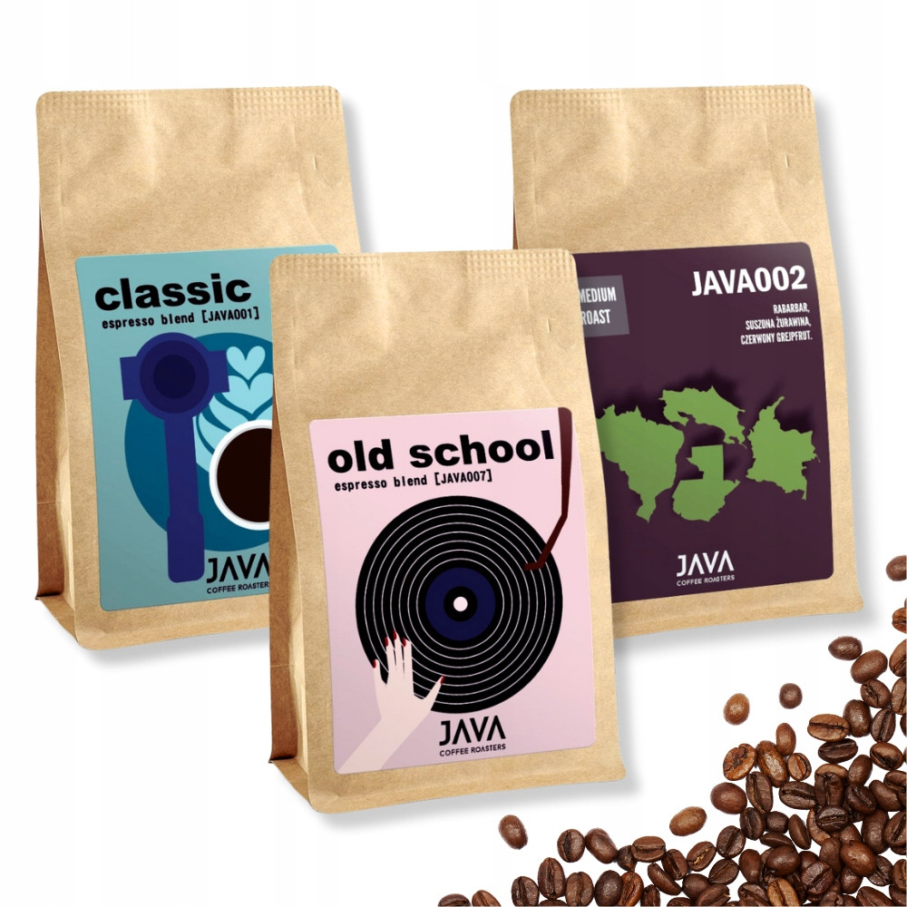 Kávová sada Espresso Blend 3×250 g – 100% Arabika Italský styl Bestsellery