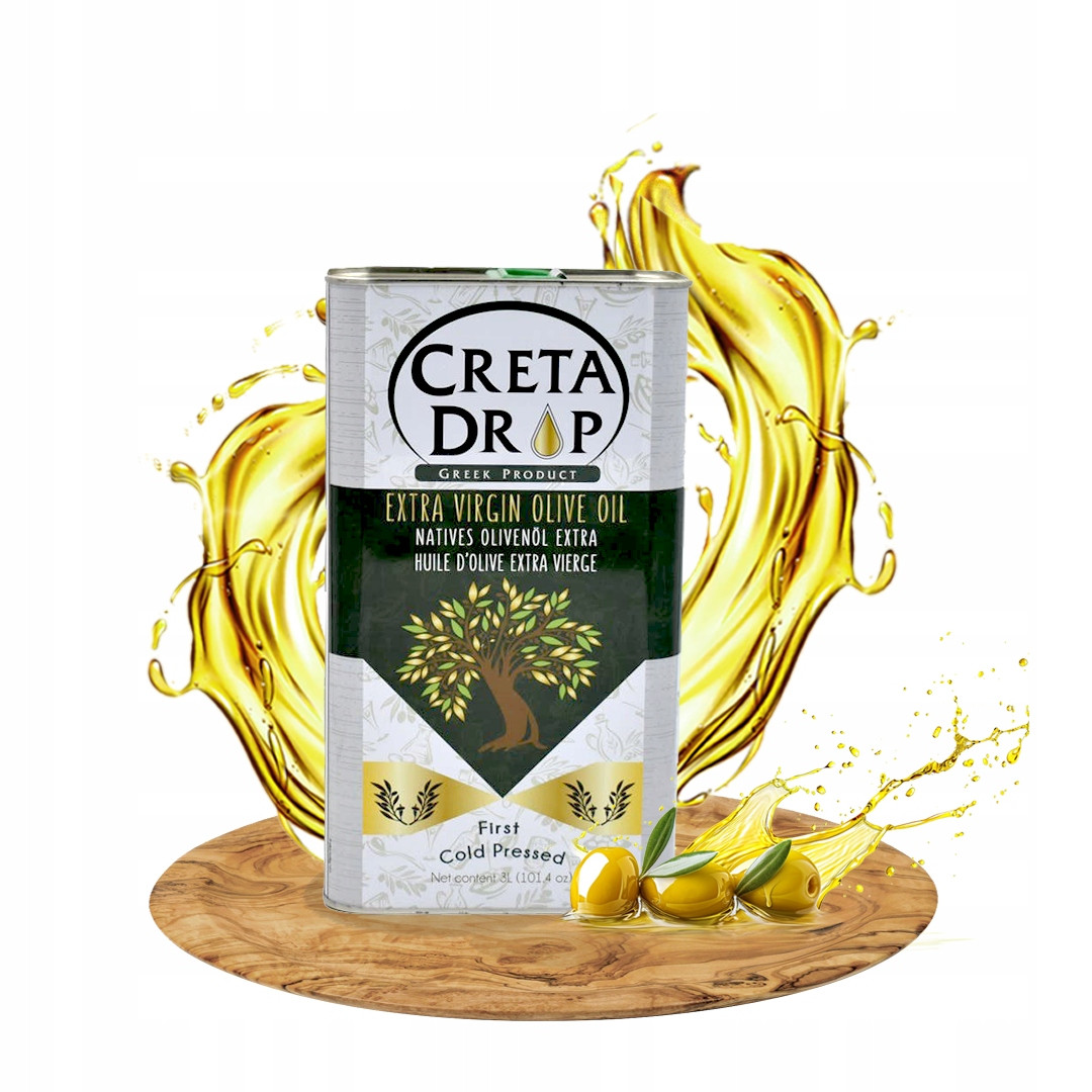 Řecký Extra Panenský Olivový Olej Creta Drop – 3L Nová Sklizeň