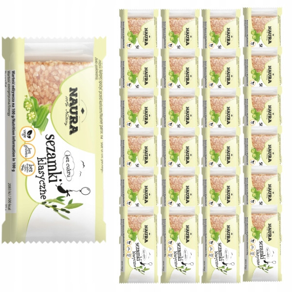 24x Sezamky bez cukru 27g