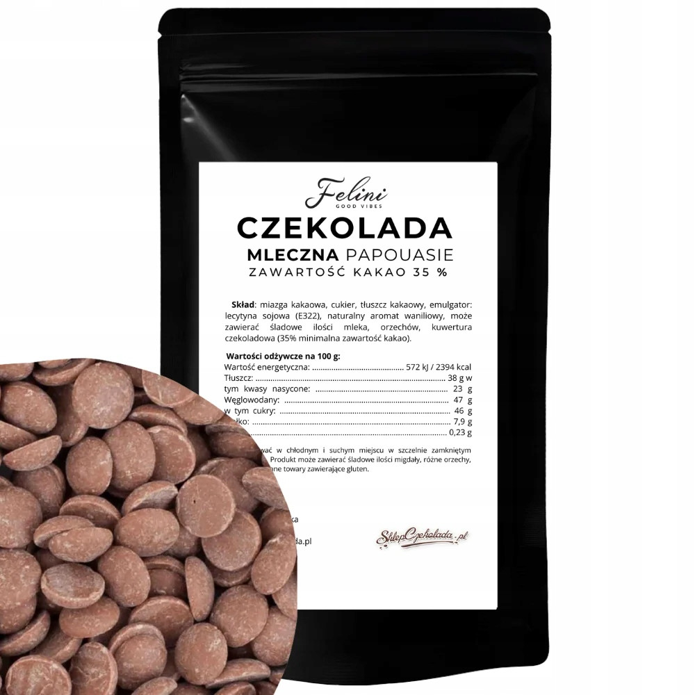 Felini čokoláda Papouasie 35% 500 g