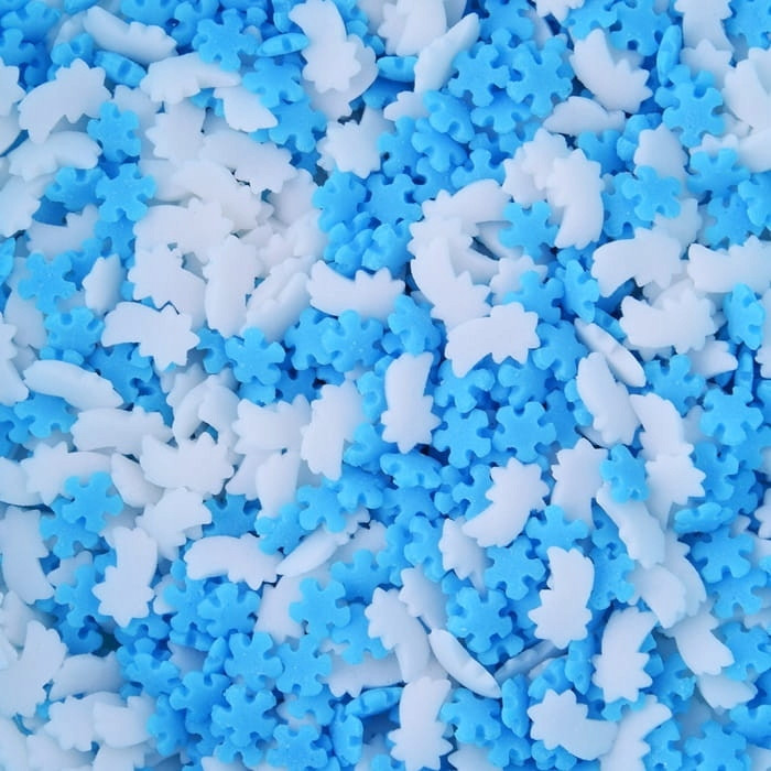 Cukrový Posyp Sněhové Vločky Komety 1kg Konfety