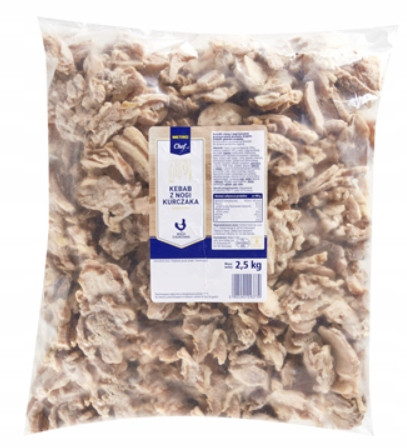 Metro Chef Kebab z kuřecí nohy, jemný, zmrazený, 2,5 kg
