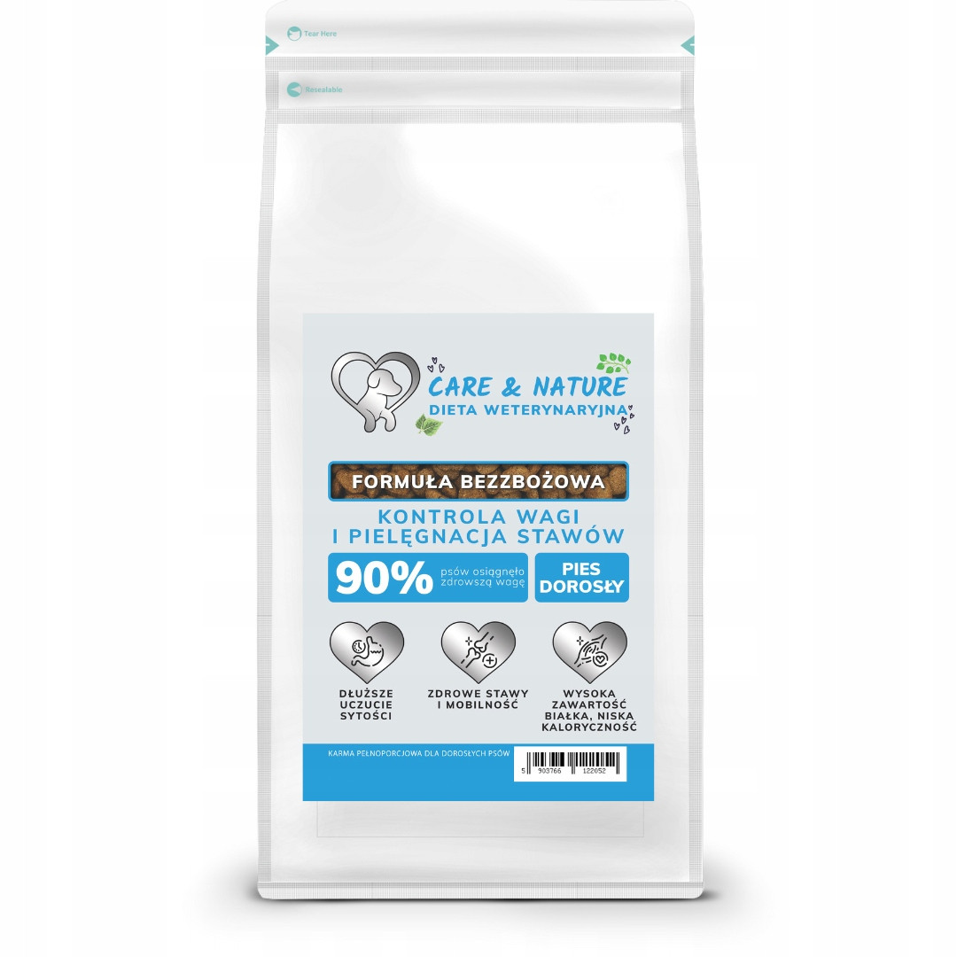 Care and Nature Veterinární dieta Kontrola hmotnosti péče o klouby 1,5