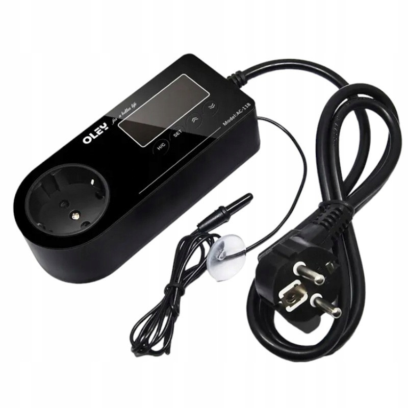 Elektronický Termostat Terrario AC-118 LCD Přesný, Tichý A Odolný