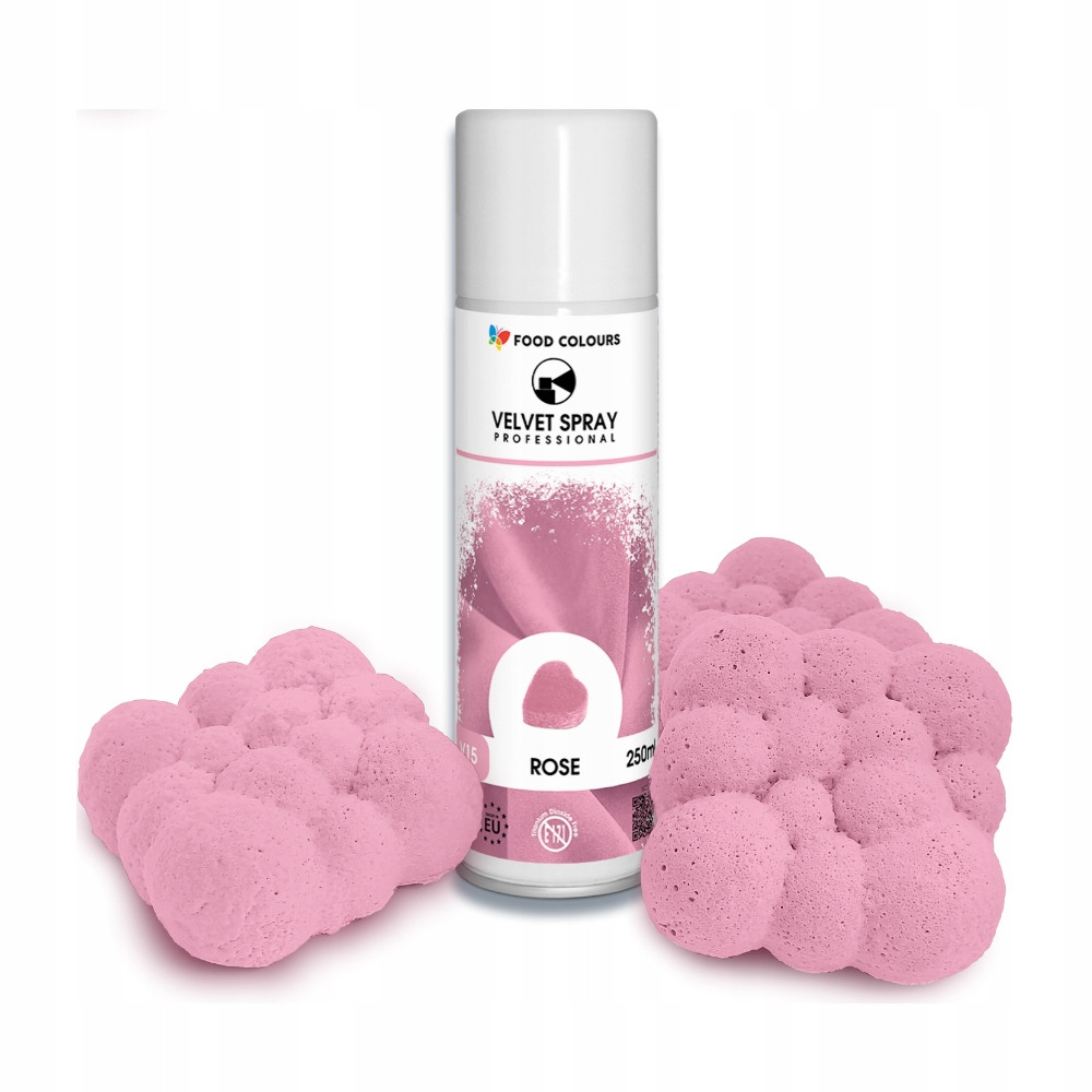 Food Colours Velvet Růže ve spreji 250ml
