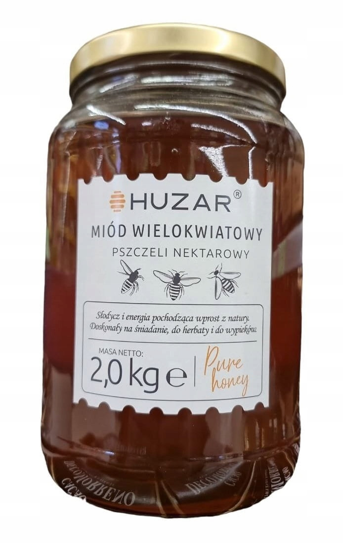 Med nektarový mnohokvětý tekutý Huzar 2 kg