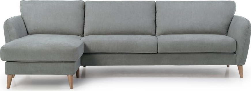 Světle šedá rohová pohovka (levý roh) Oslo - Scandic