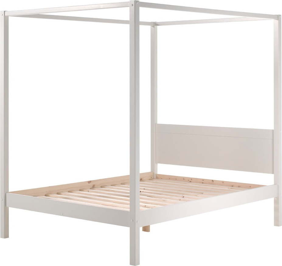 Bílá dětská postel 140x200 cm PINO CANOPY – Vipack