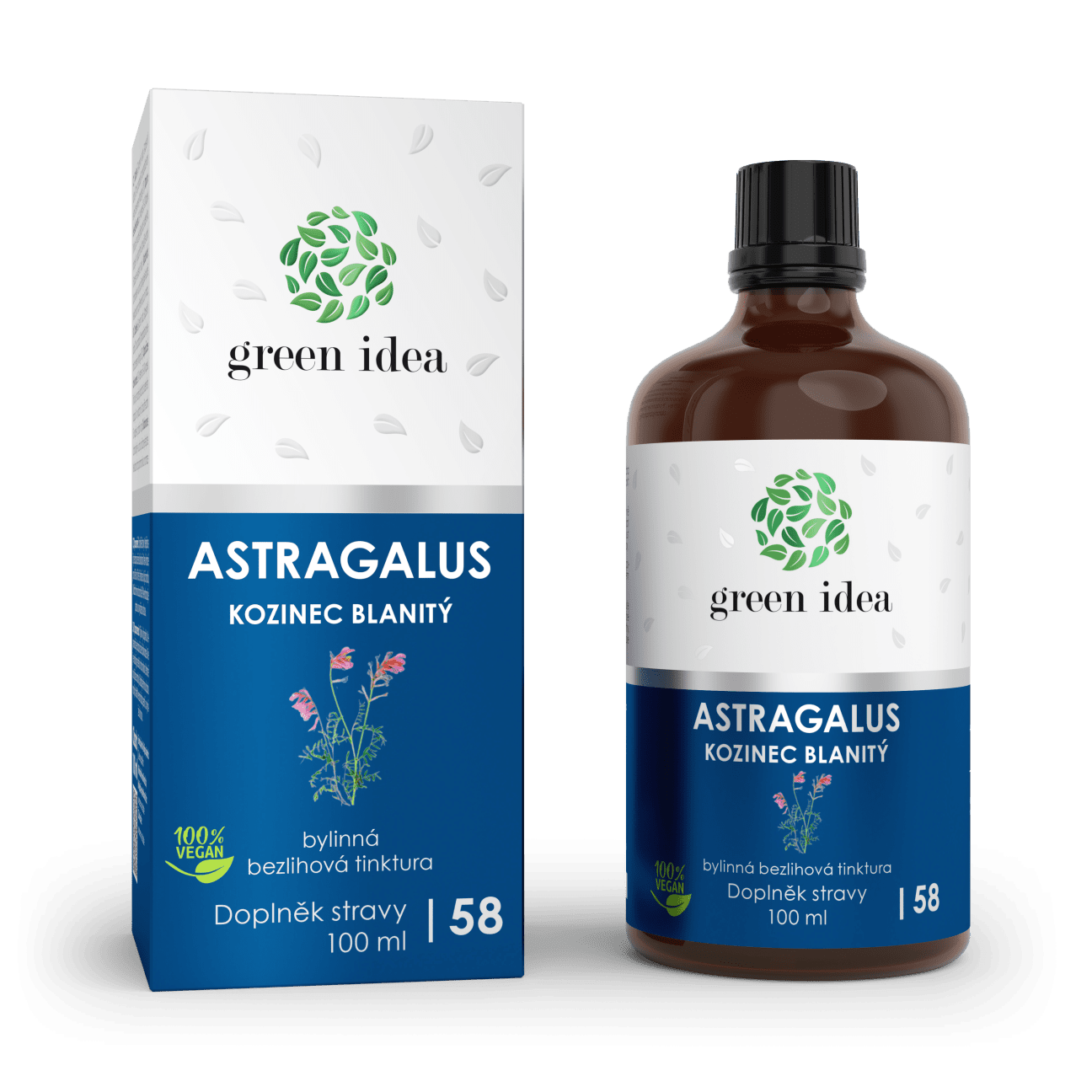 Green idea Astragalus - bezlihová tinktura 100 ml