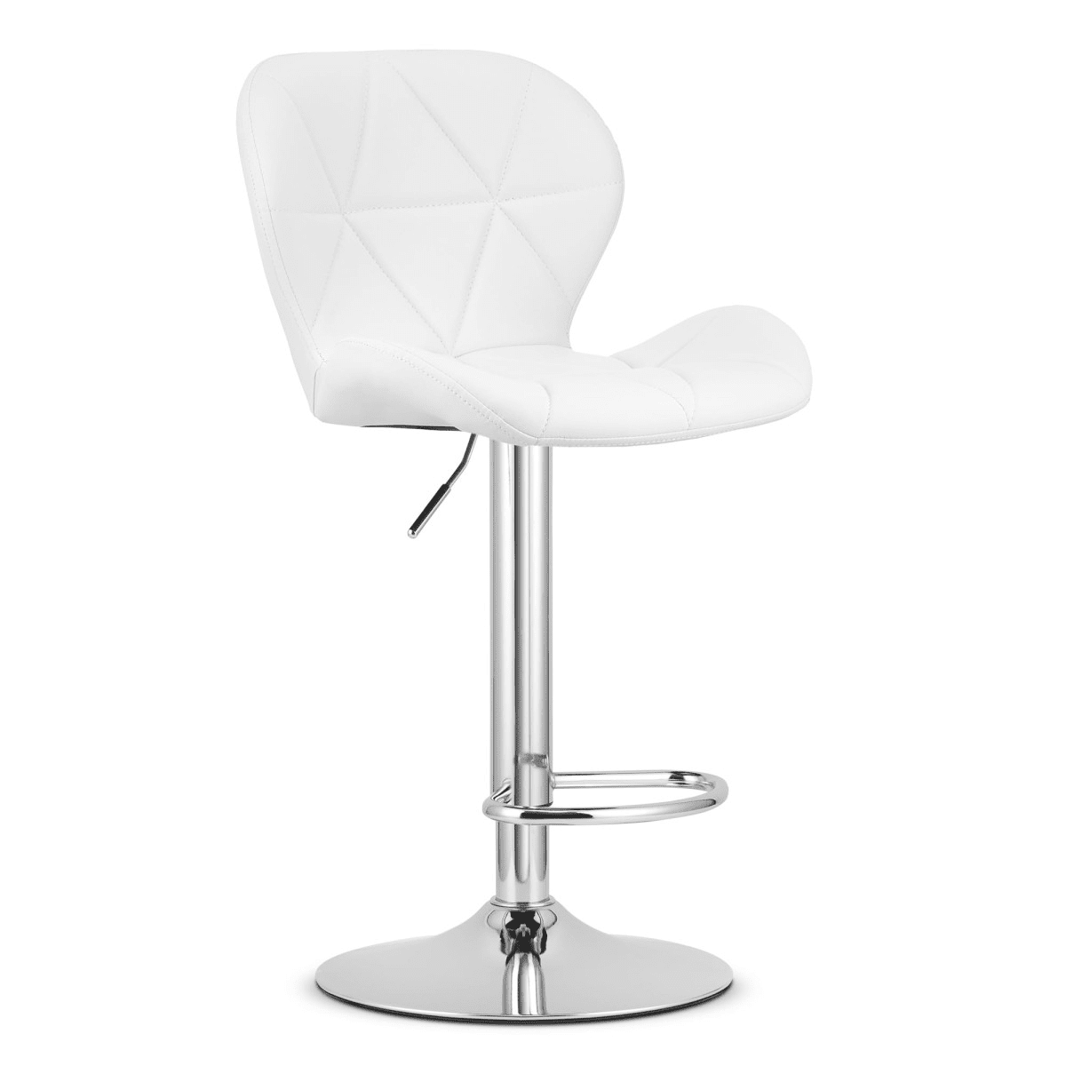 Barová židle z eko kůže WEST, bílá