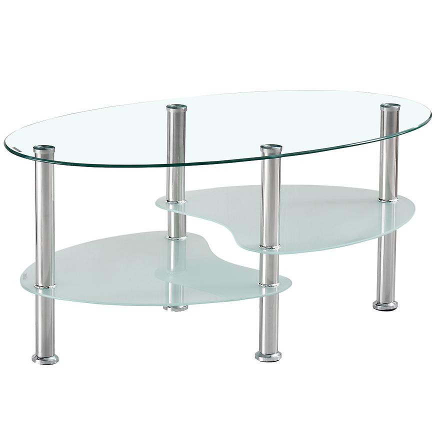 Konferenční Stolek Duo 90cm Sklo