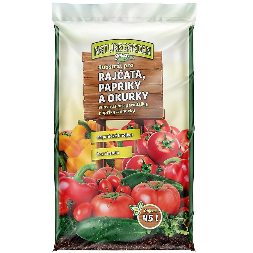 Green substrát pro rajčata , papriky a okurky 45 l