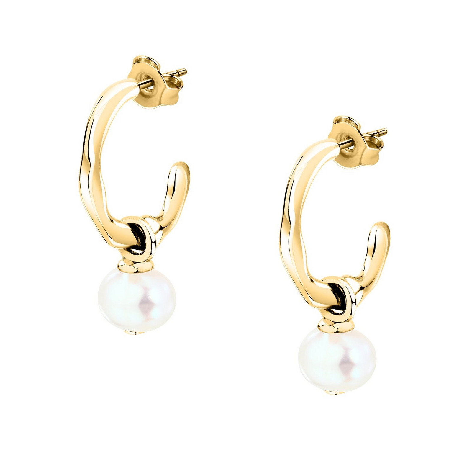 Morellato Půvabné pozlacené náušnice 2v1 Perla SXU46