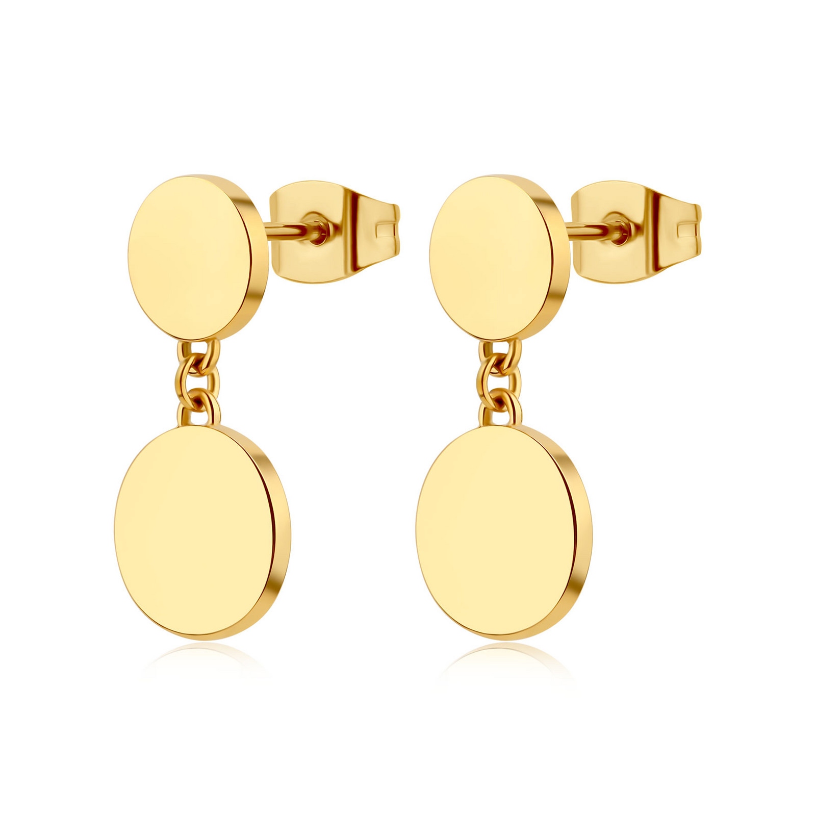 S'Agapõ Visací náušnice s kruhovými přívěsky Elysium SUM22