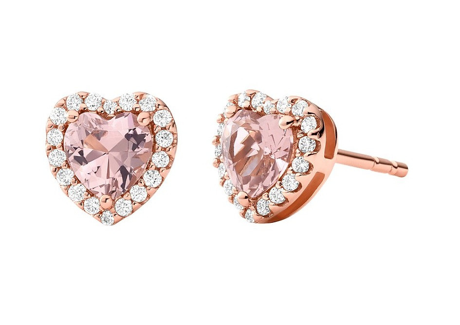 Michael Kors Romantické pozlacené náušnice se zirkony MKC1519A2791