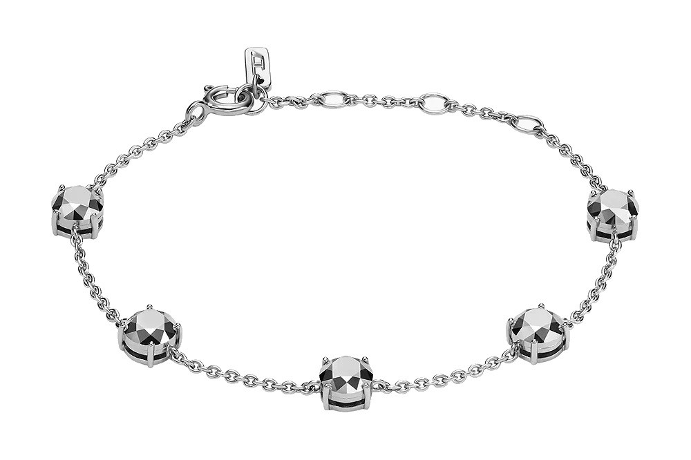 Diesel Fashion stříbrný náramek s krystaly DL1358040