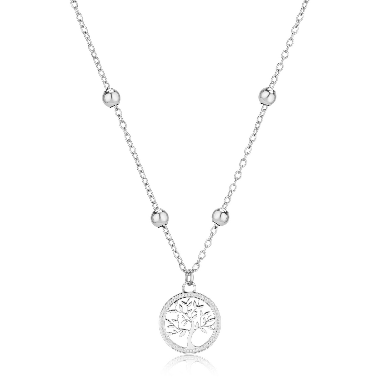 S'Agapõ Slušivý ocelový náhrdelník Strom života Witch SWH10