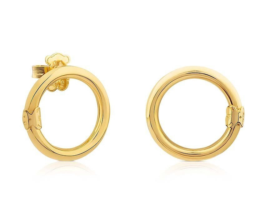 Tous Pozlacené visací náušnice Hold 1000075700