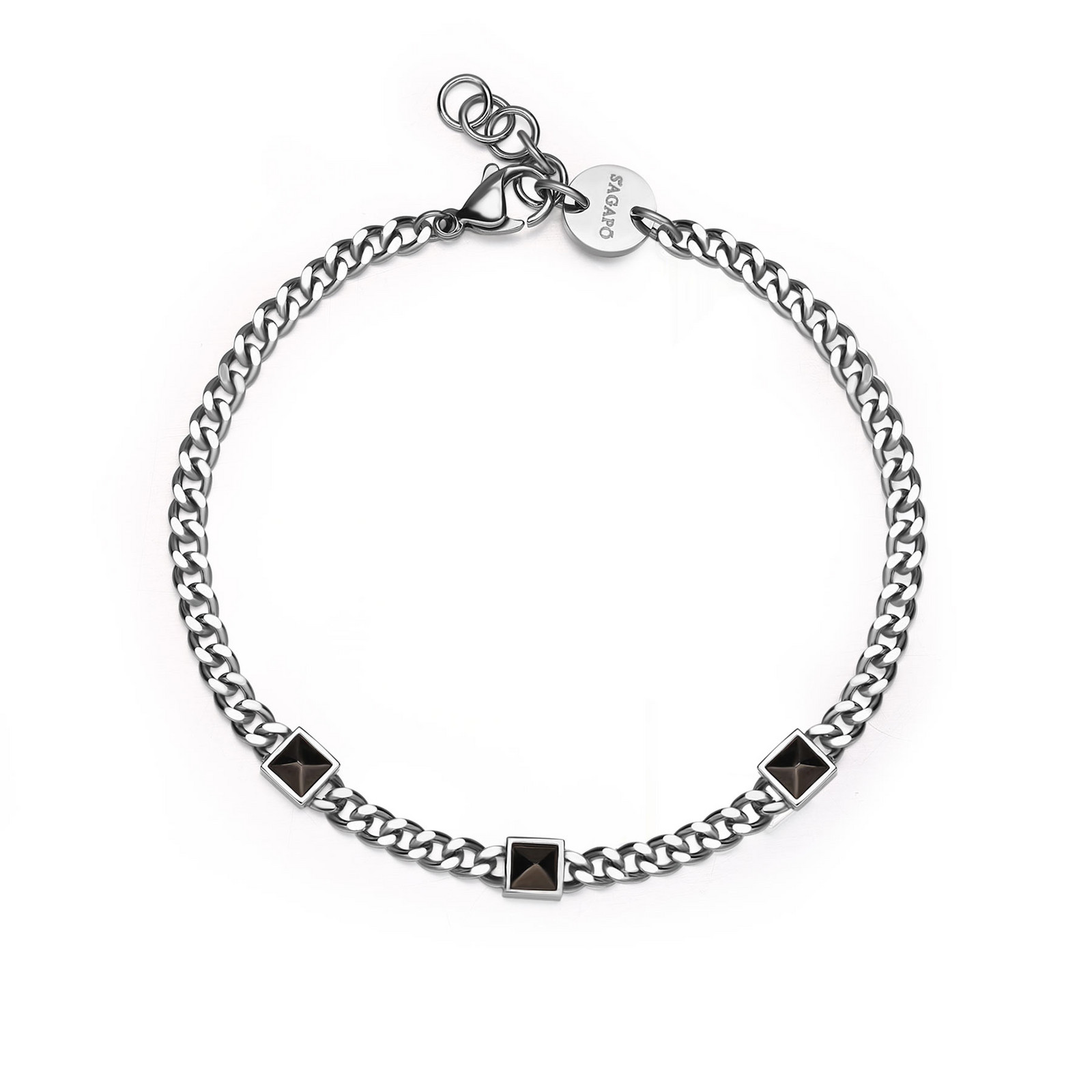 S'Agapõ Moderní pánský ocelový náramek Proud SPD32