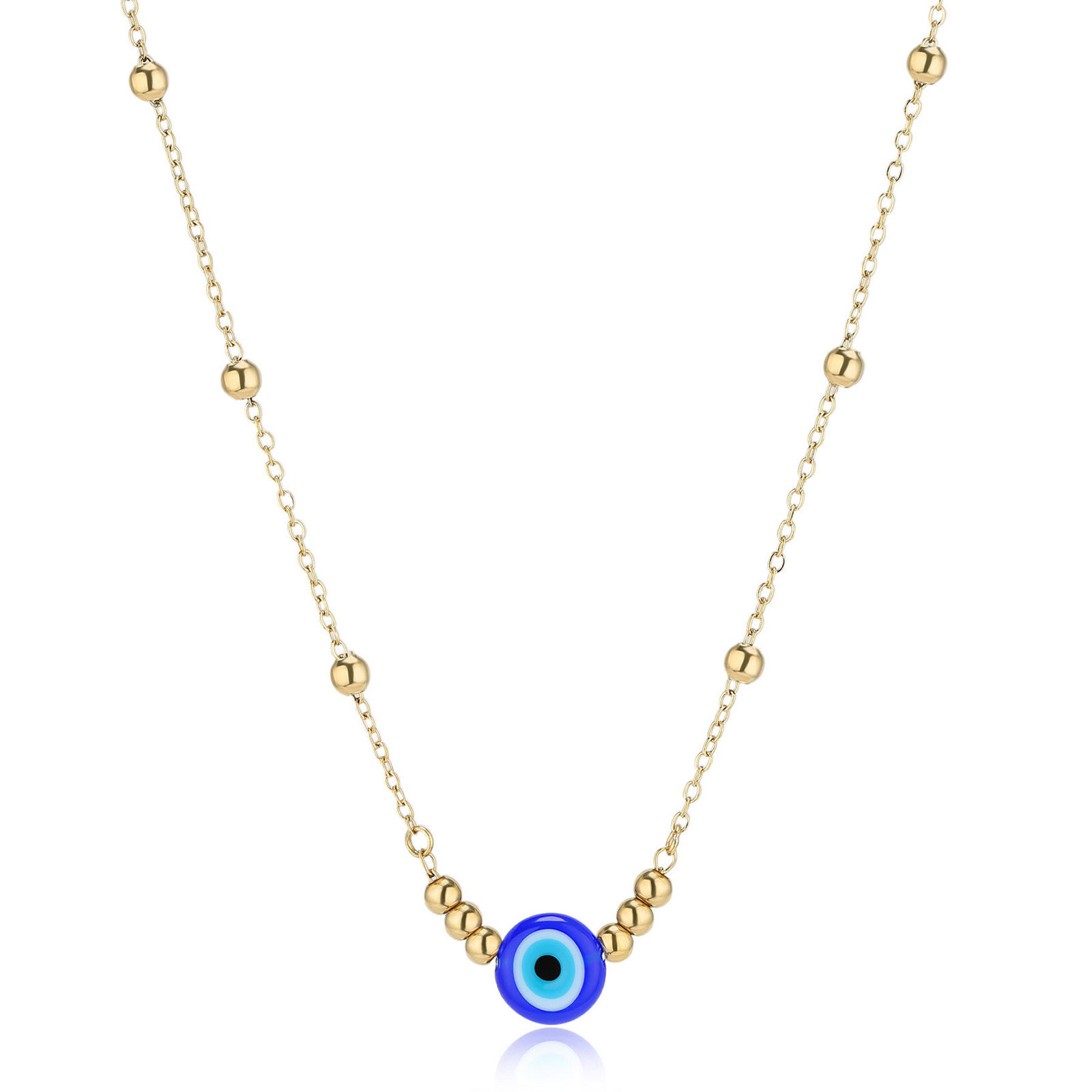 S'Agapõ Pozlacený náhrdelník s božím okem Witch SWH06