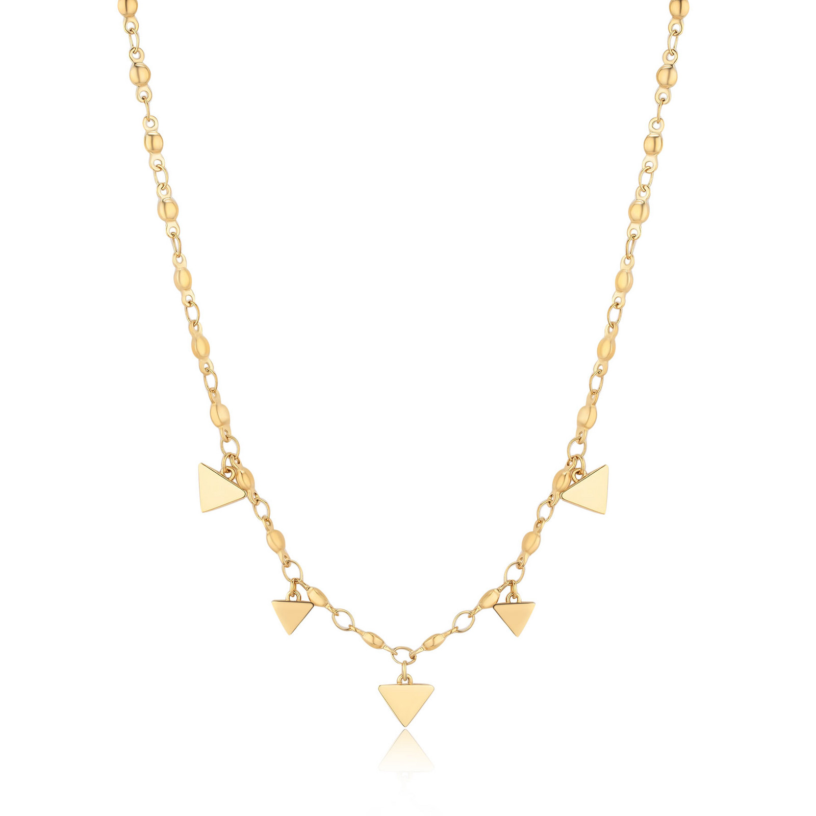 S'Agapõ Pozlacený ocelový náhrdelník s přívěsky Elysium SUM04