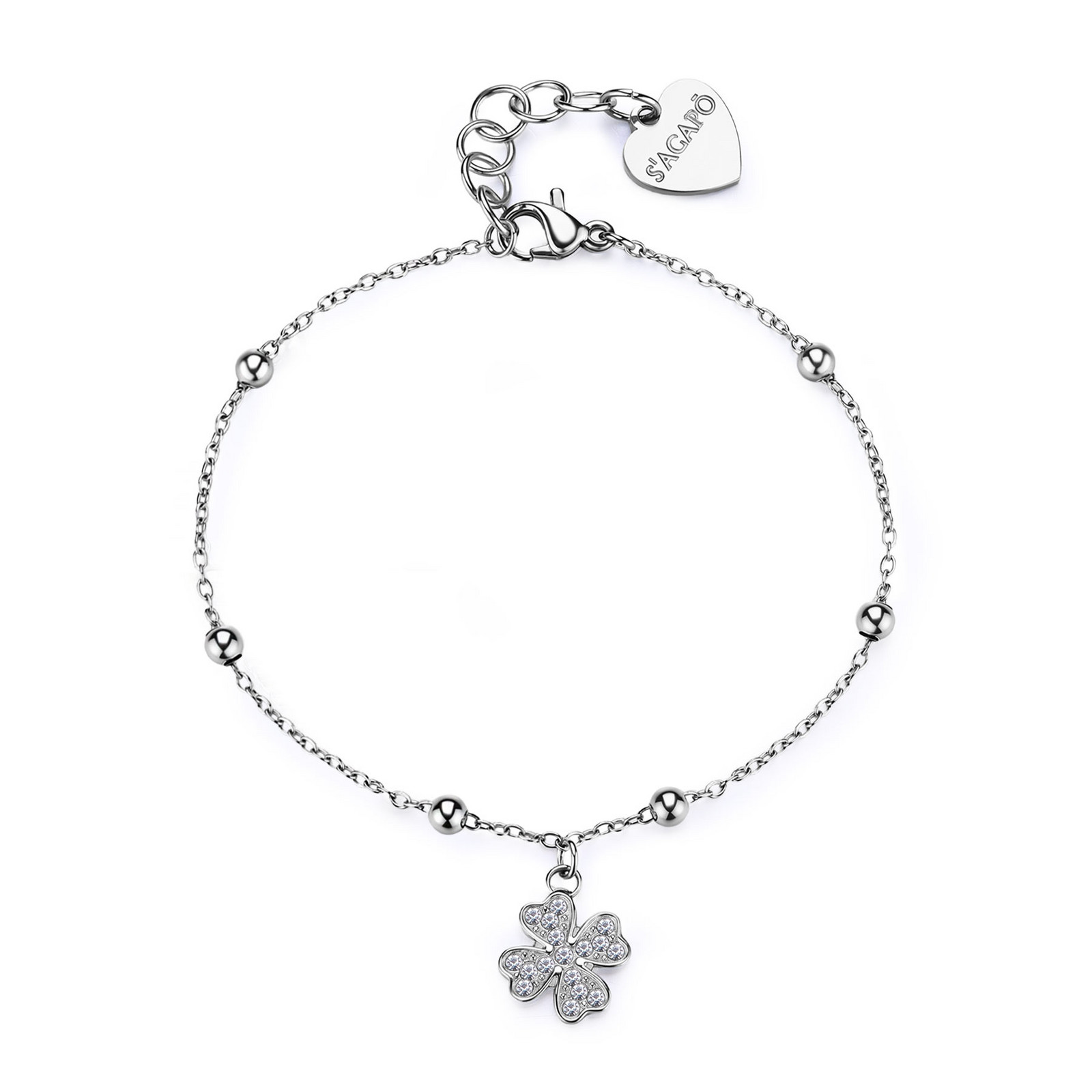 S'Agapõ Půvabný dámský náramek Čtyřlístek Witch SWH14